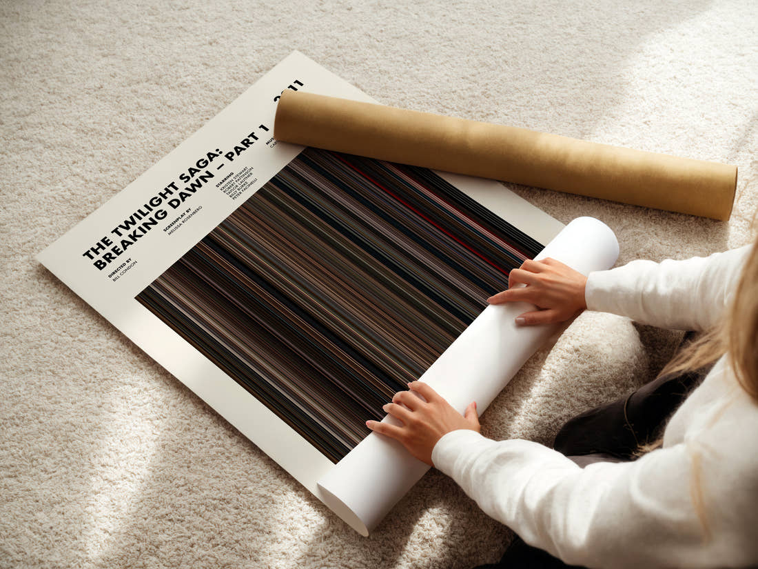 The Twilight Saga: Breaking Dawn – Part 1 Movie Barcode Poster