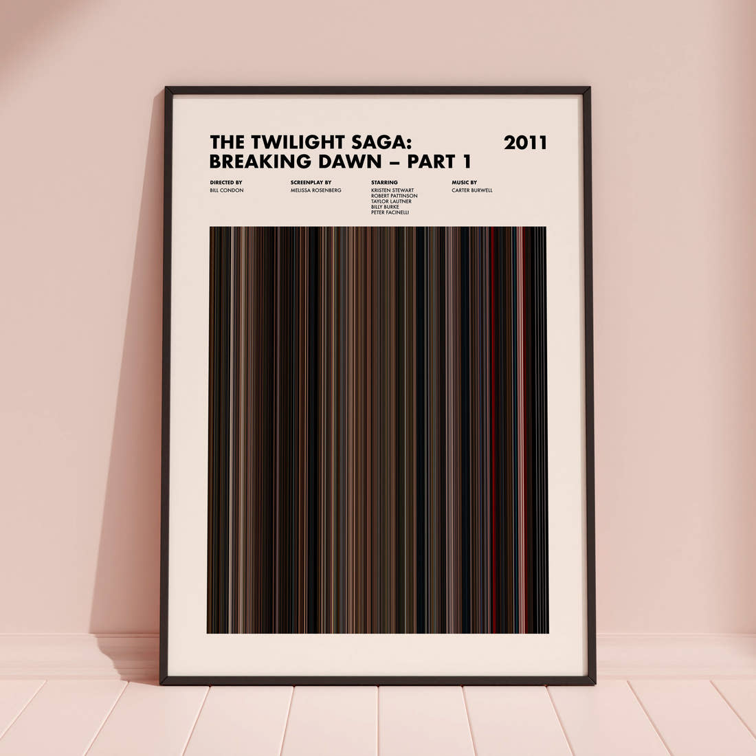 The Twilight Saga: Breaking Dawn – Part 1 Movie Barcode Poster