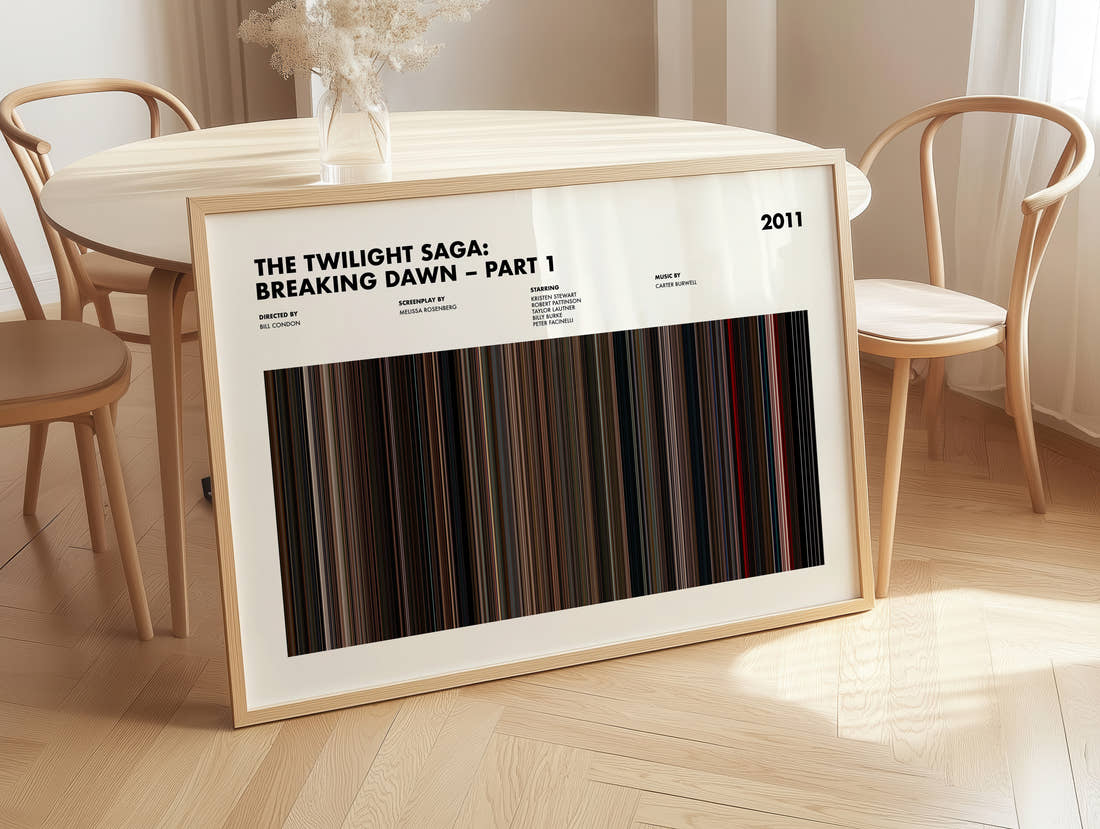 The Twilight Saga: Breaking Dawn – Part 1 Movie Barcode Poster