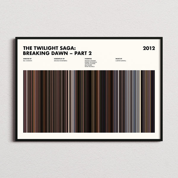 The Twilight Saga: Breaking Dawn – Part 2 Movie Barcode Poster