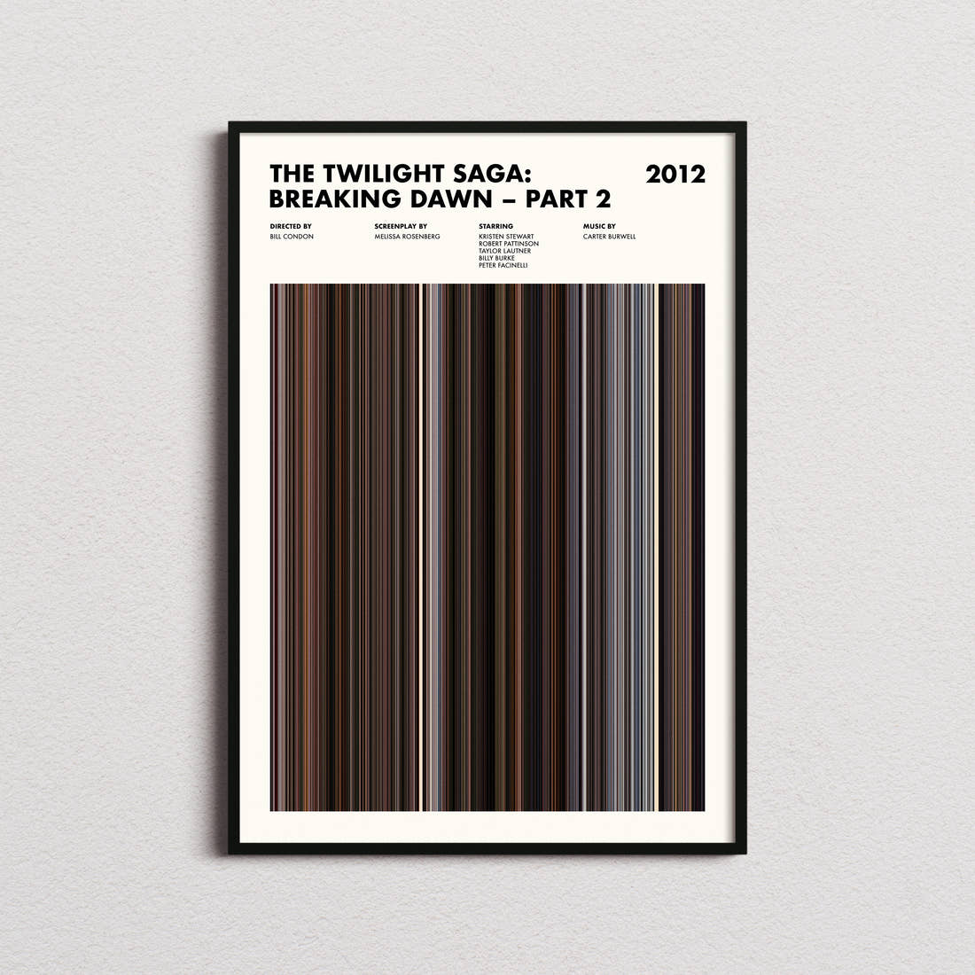 The Twilight Saga: Breaking Dawn – Part 2 Movie Barcode Poster