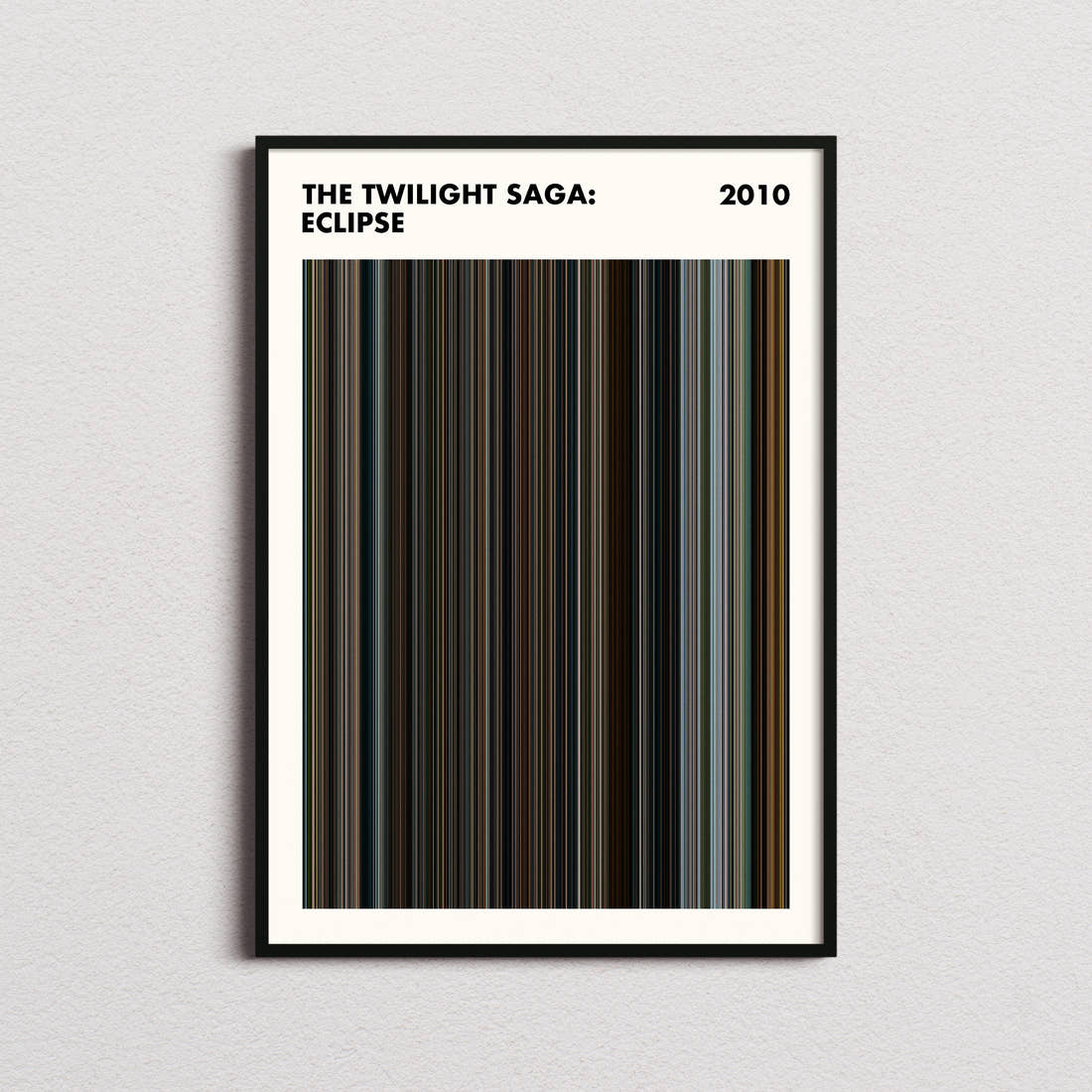 The Twilight Saga: Eclipse Movie Barcode Poster - Simplified