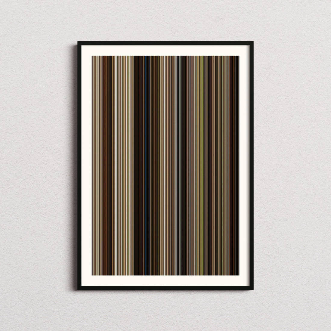 The Unbearable Weight of Massive Talent Movie Barcode Poster - Barcode Only
