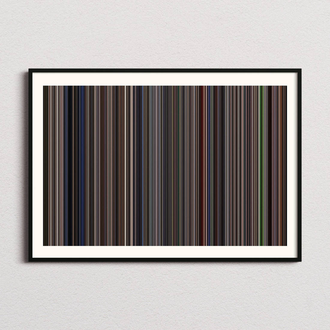 The Untouchables Movie Barcode Poster - Barcode Only