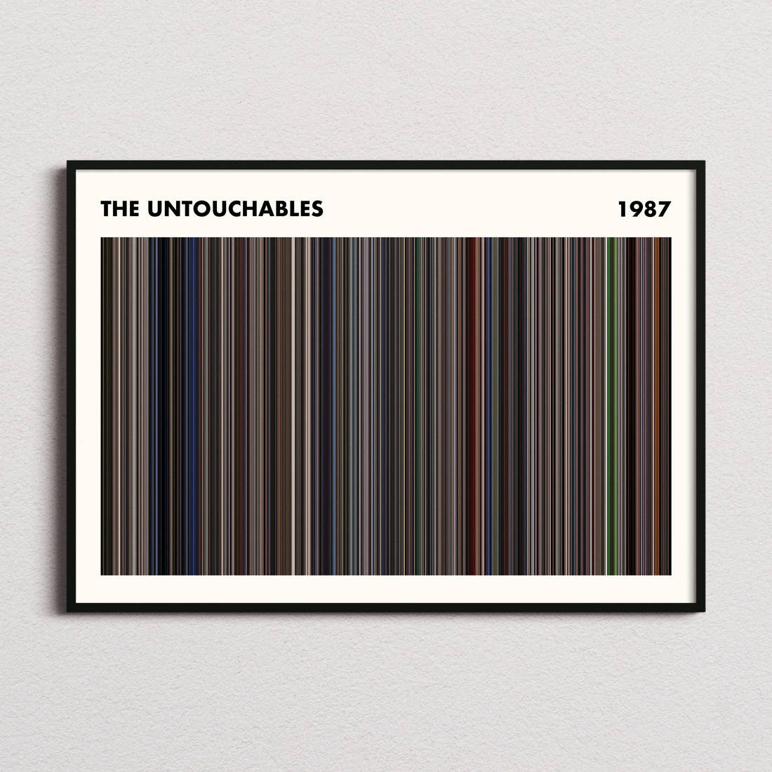 The Untouchables Movie Barcode Poster - Simplified