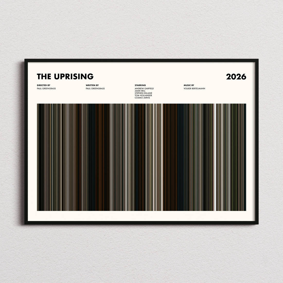 The Uprising Movie Barcode Poster