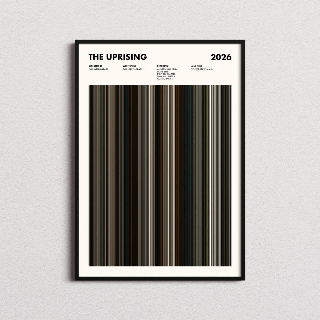 The Uprising Movie Barcode Poster