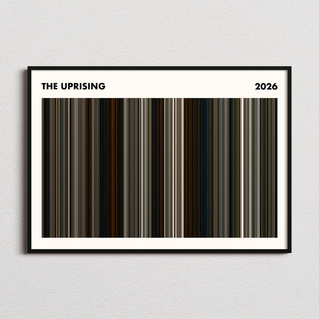 The Uprising Movie Barcode Poster - Simplified