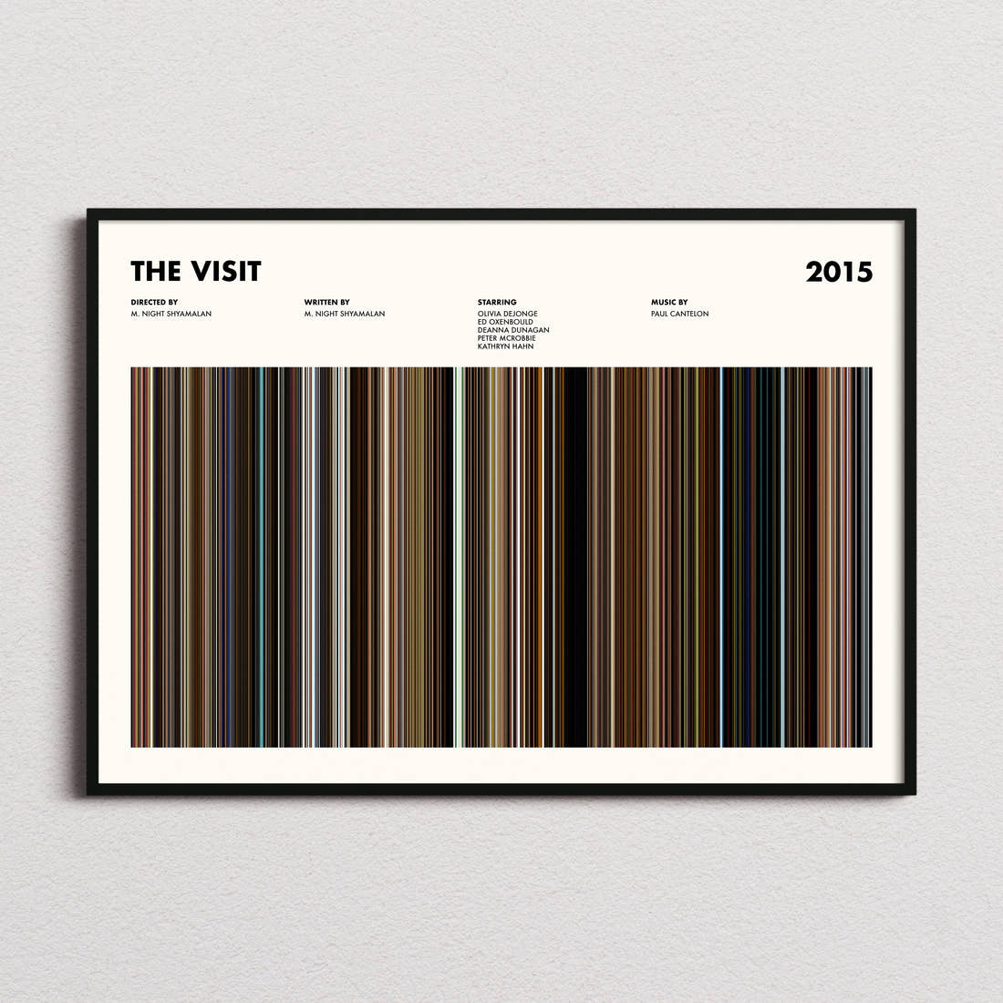 The Visit Movie Barcode Poster