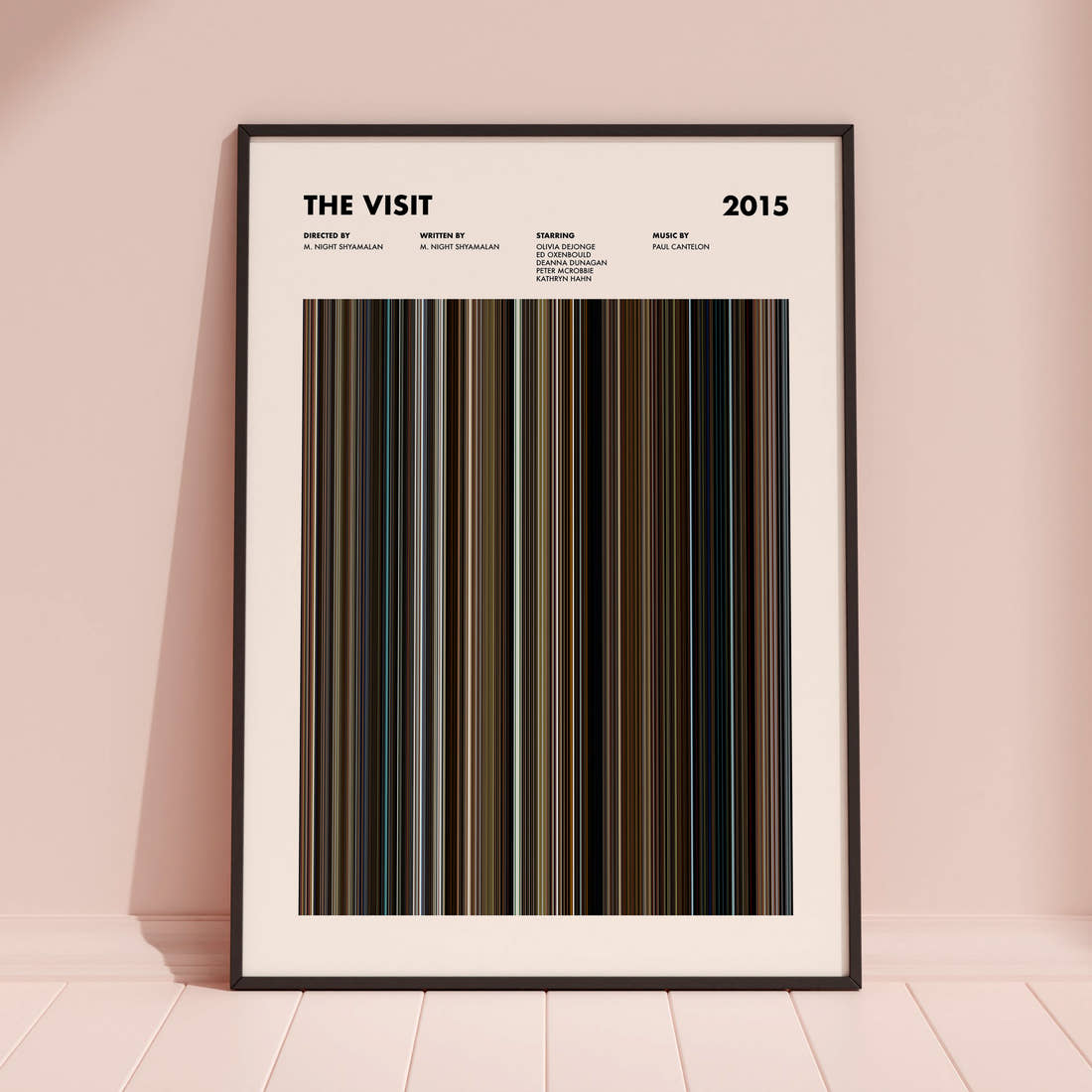The Visit Movie Barcode Poster