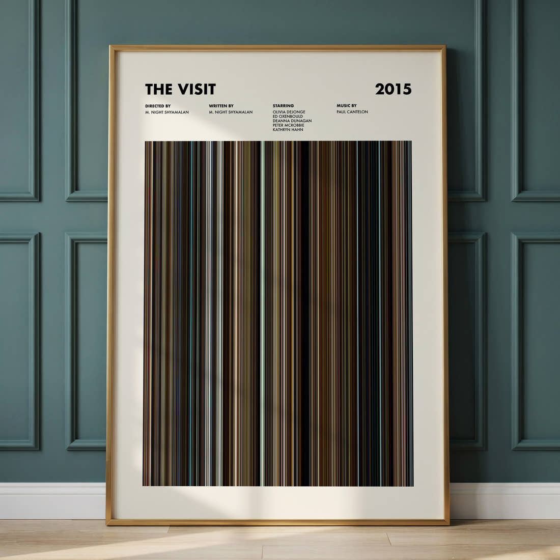 The Visit Movie Barcode Poster