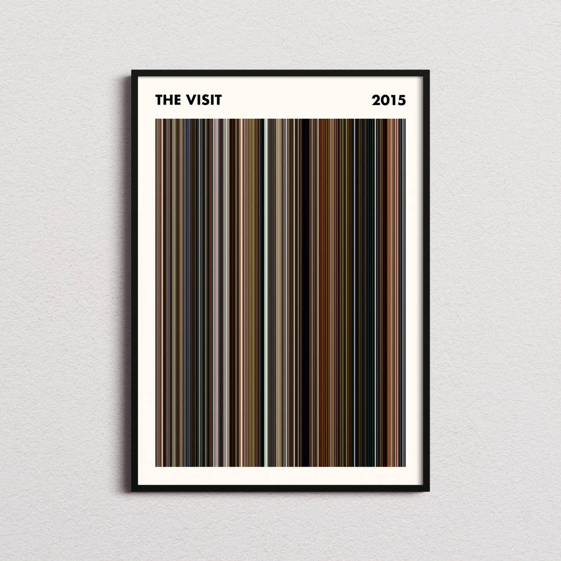 The Visit Movie Barcode Poster - Simplified