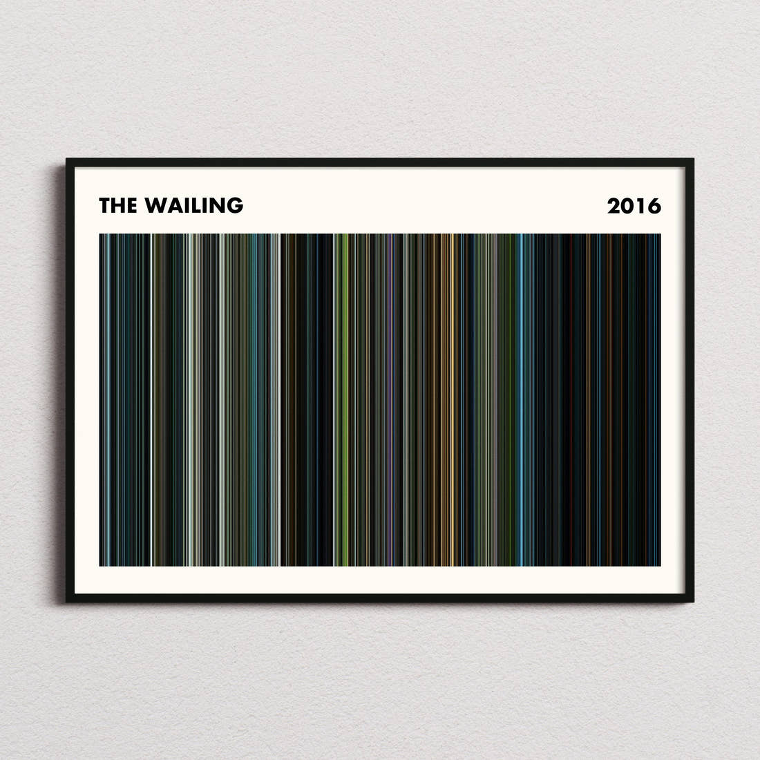 The Wailing Movie Barcode Poster - Simplified