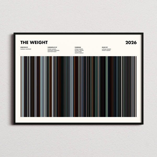 The Weight Movie Barcode Poster