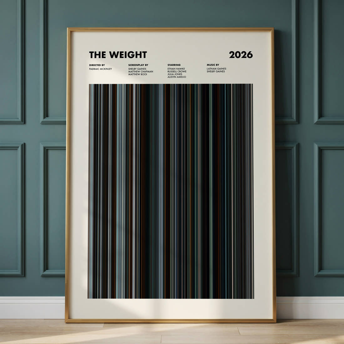 The Weight Movie Barcode Poster