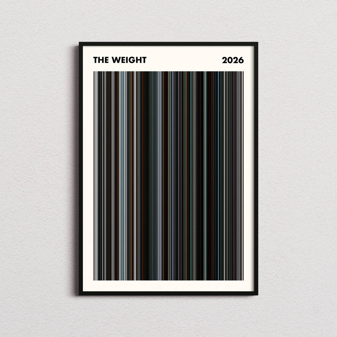 The Weight Movie Barcode Poster - Simplified