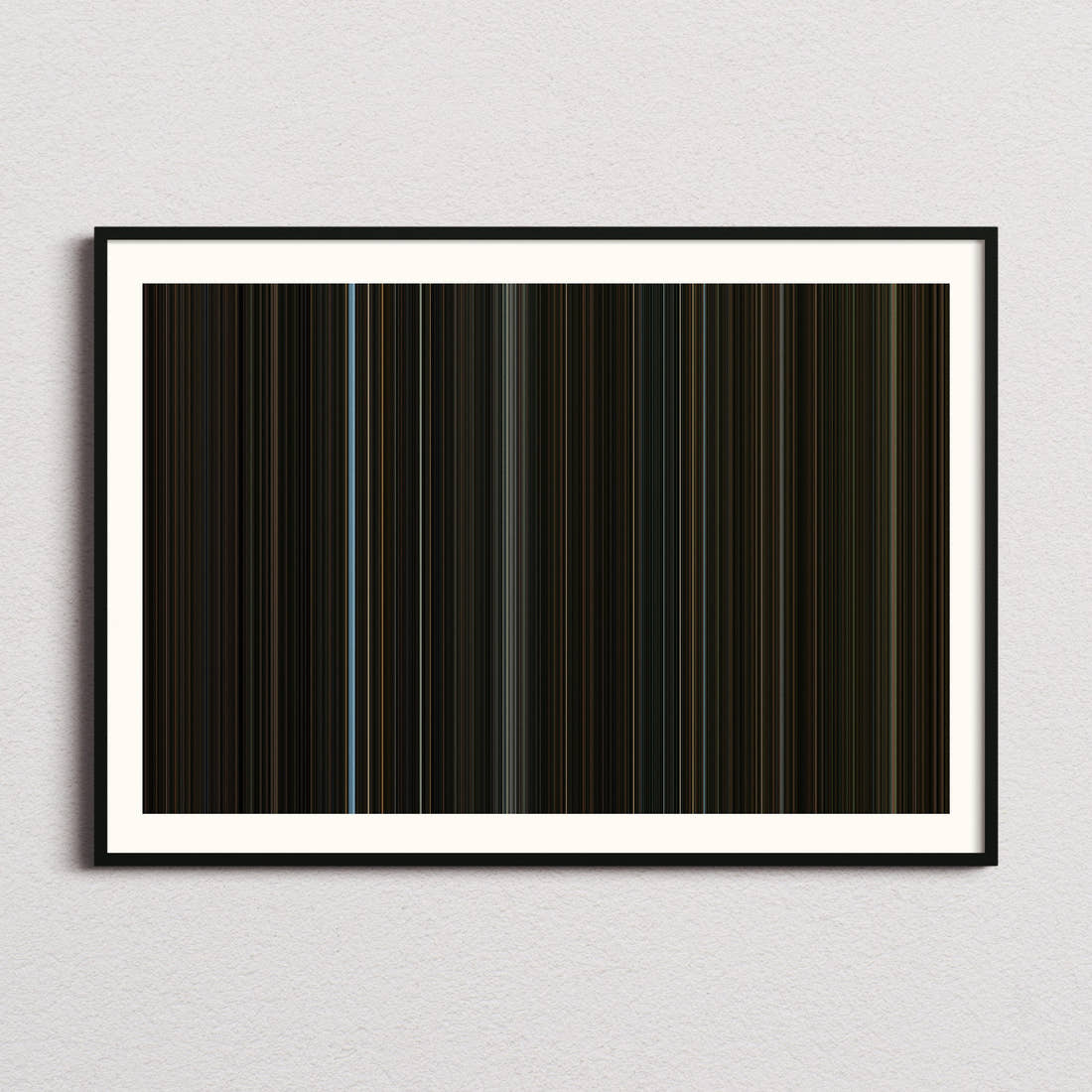 The Whale Movie Barcode Poster - Barcode Only