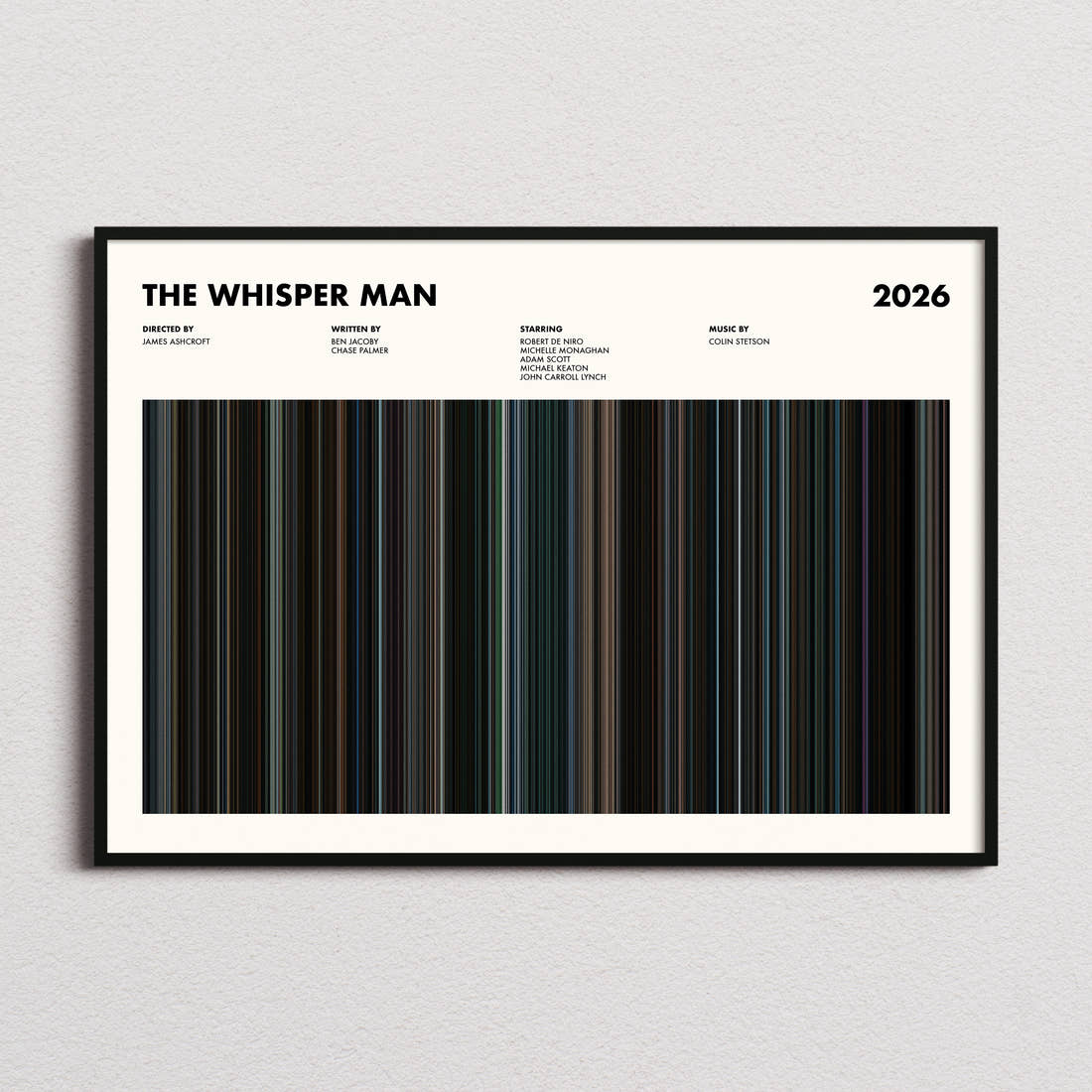 The Whisper Man Movie Barcode Poster