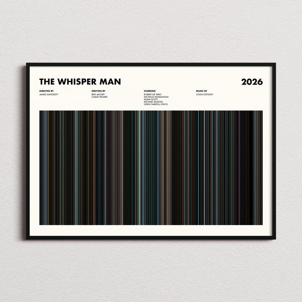 The Whisper Man Movie Barcode Poster