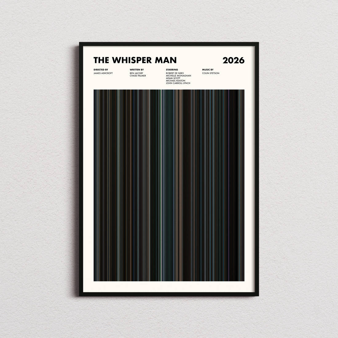 The Whisper Man Movie Barcode Poster