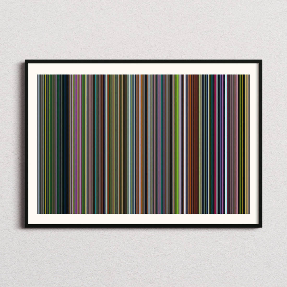 The Wild Robot Movie Barcode Poster - Barcode Only