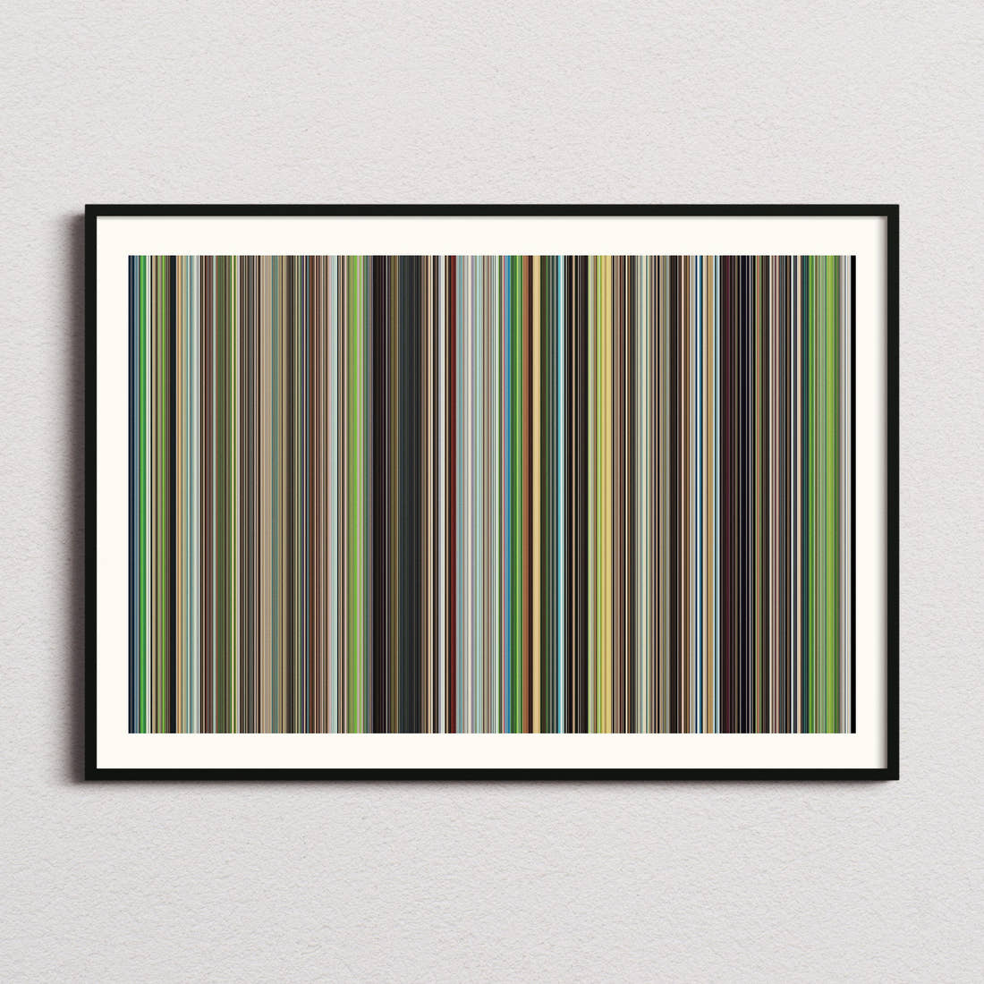 The Wind Rises Movie Barcode Poster - Barcode Only