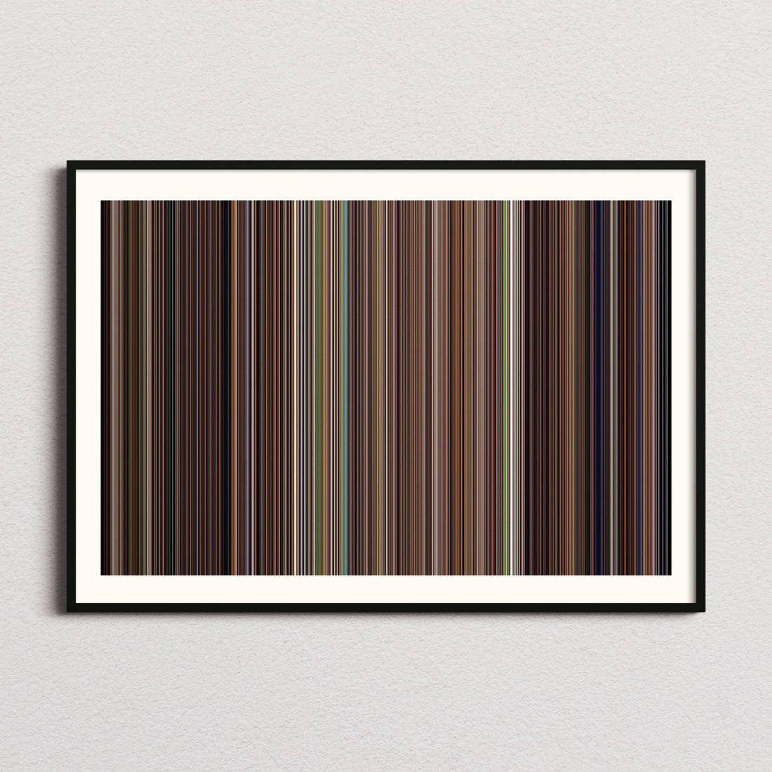 The Wolf Of Wall Street Movie Barcode Poster - Barcode Only
