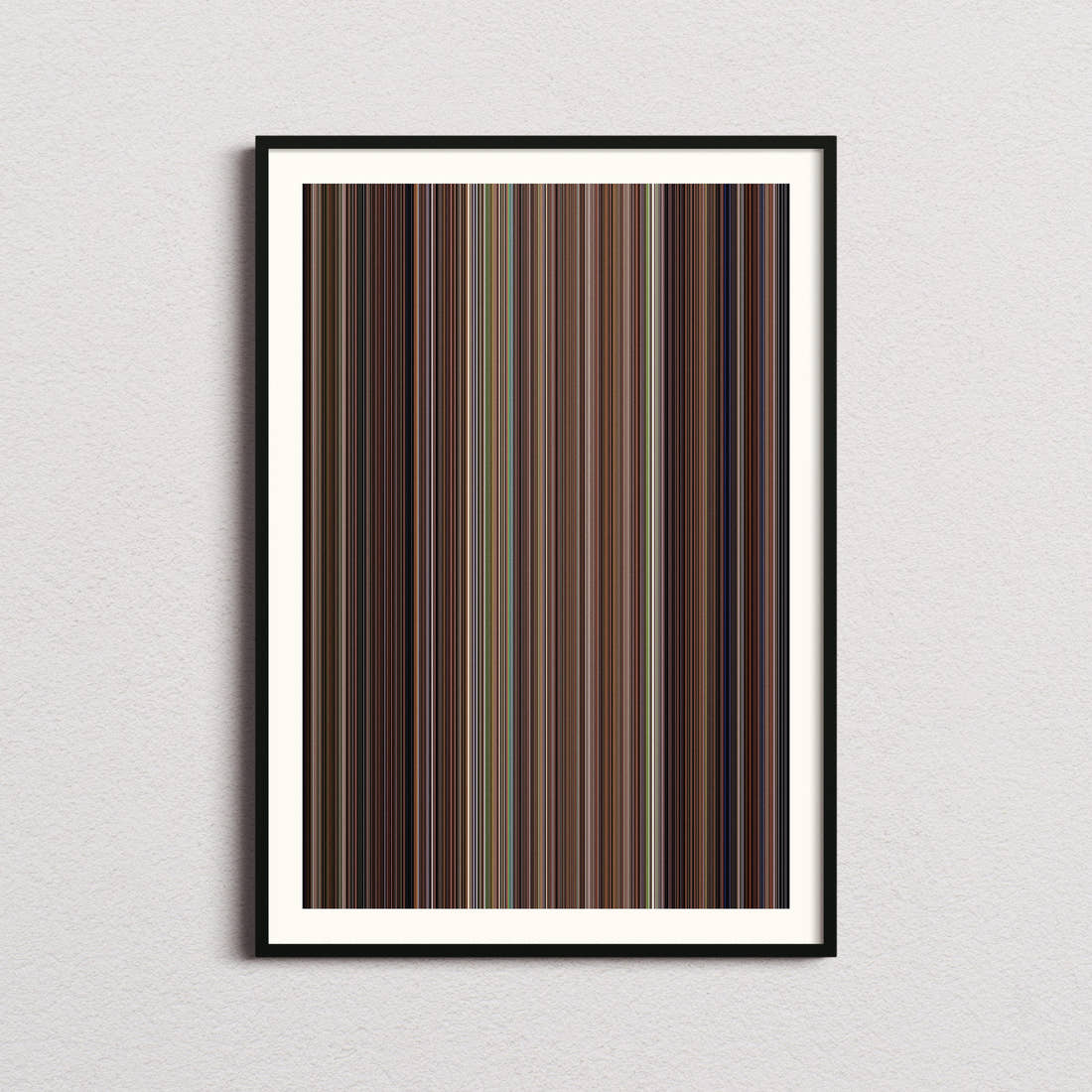 The Wolf of Wall Street Movie Barcode Poster - Barcode Only