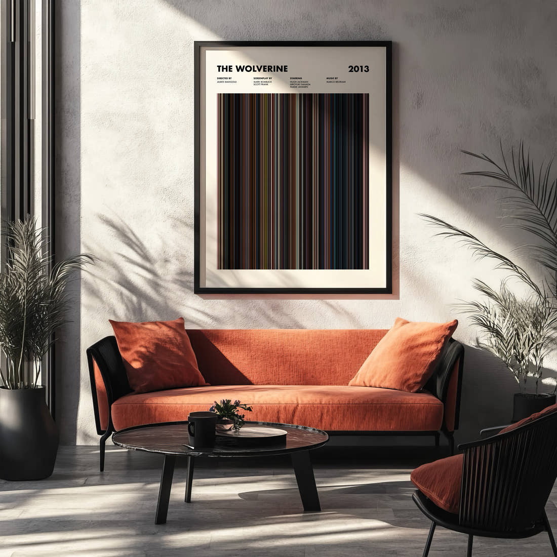 The Wolverine Movie Barcode Poster