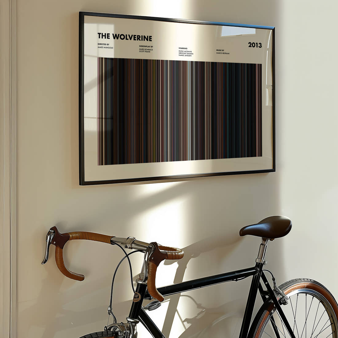 The Wolverine Movie Barcode Poster
