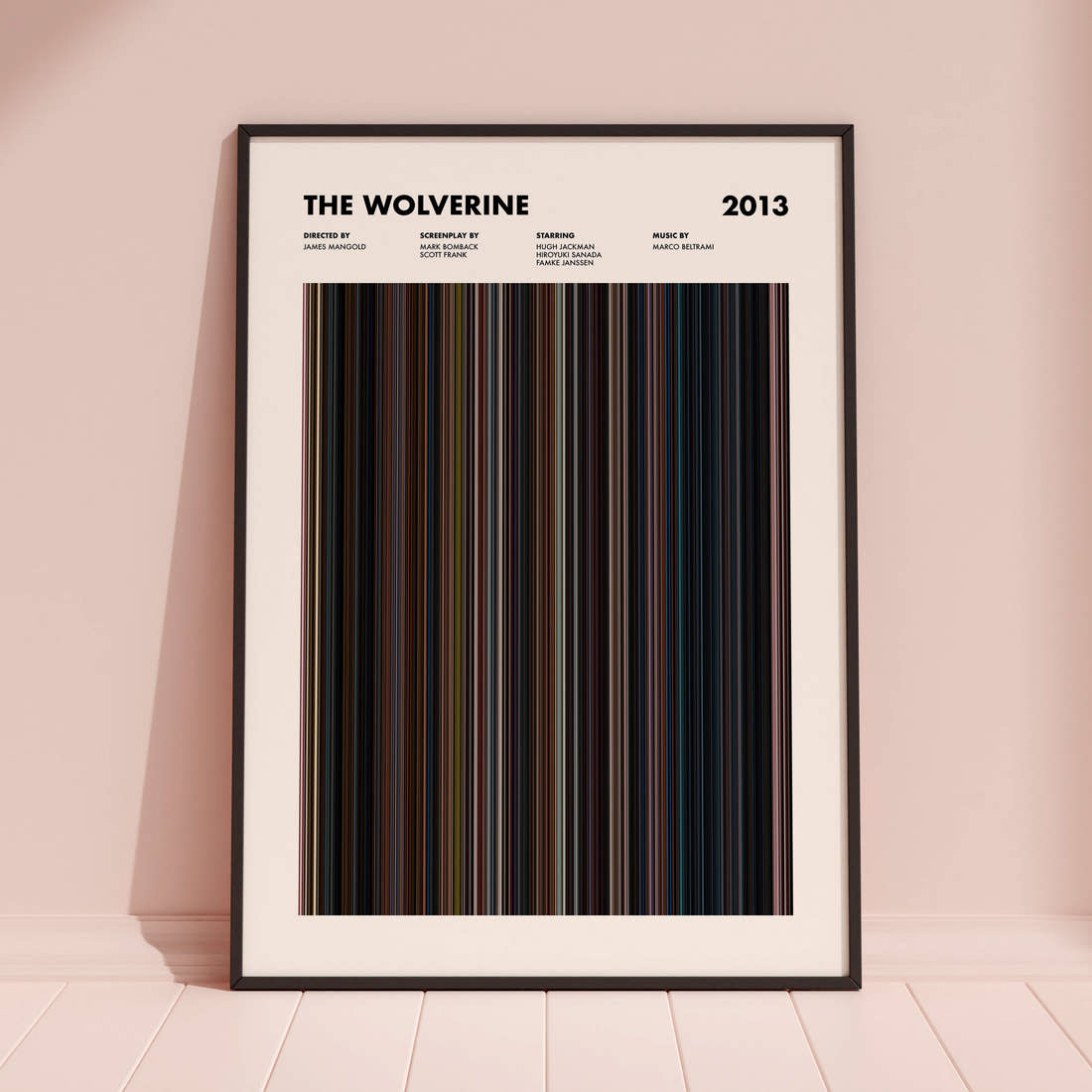 The Wolverine Movie Barcode Poster