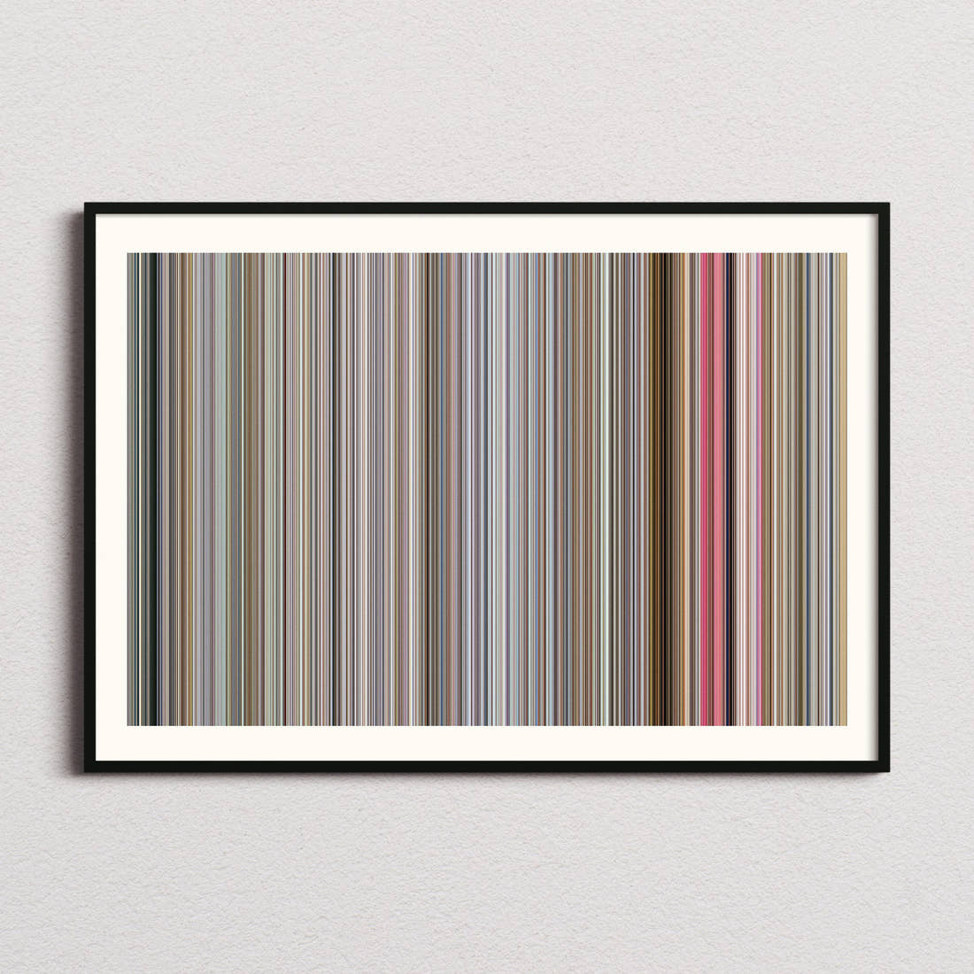 The Young Girls of Rochefort Movie Barcode Poster - Barcode Only