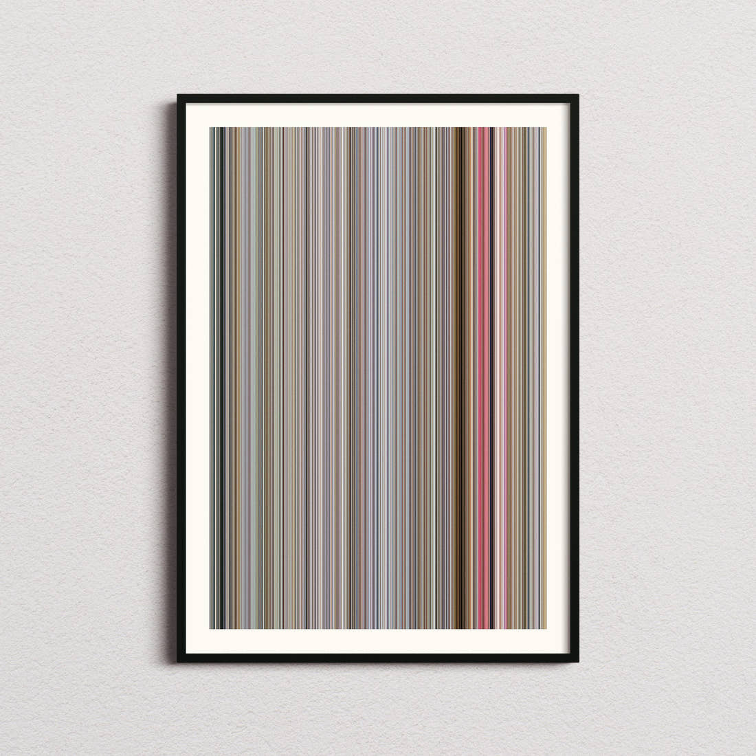The Young Girls of Rochefort Movie Barcode Poster - Barcode Only
