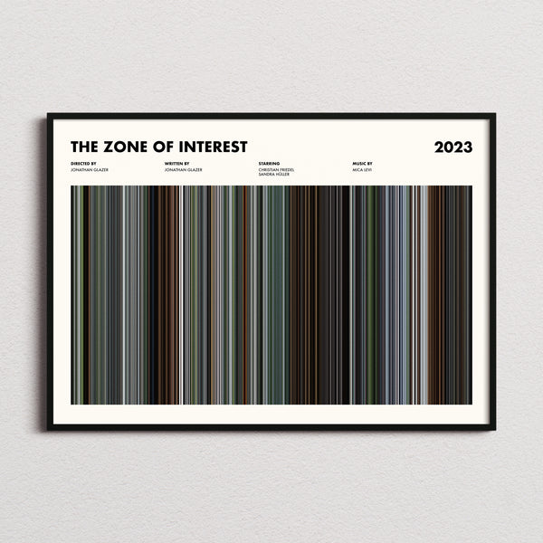 The Zone of Interest Movie Barcode Poster