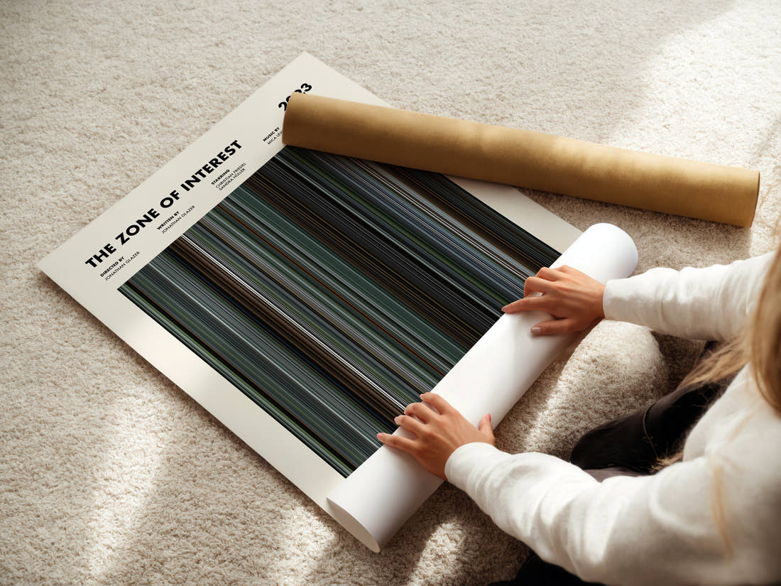 The Zone of Interest Movie Barcode Poster