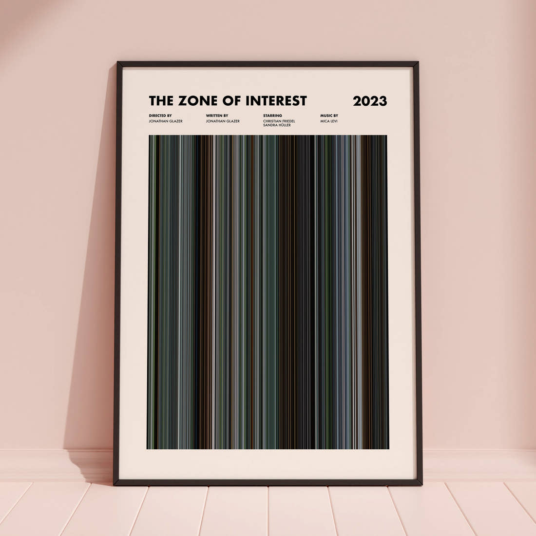 The Zone of Interest Movie Barcode Poster