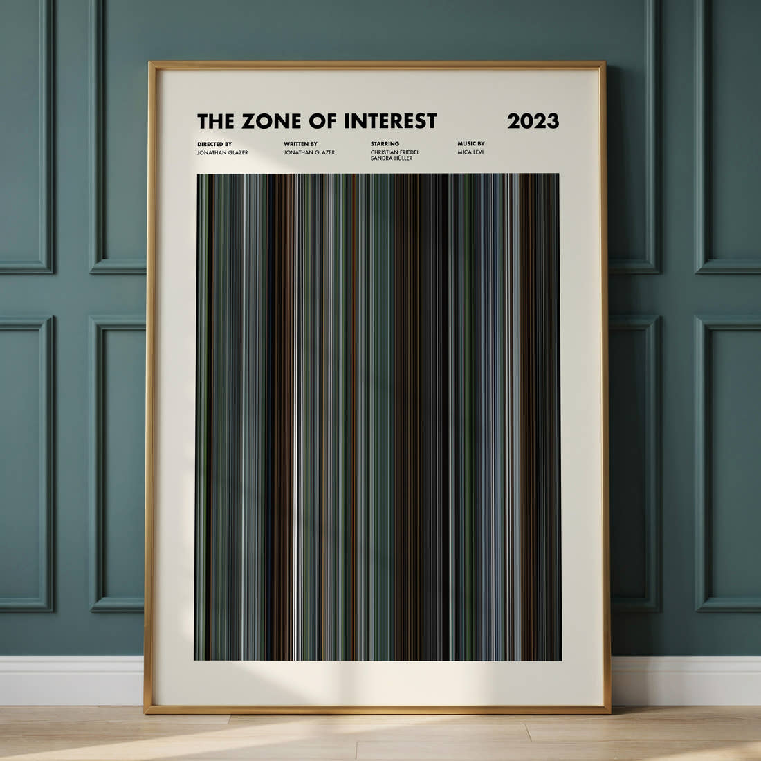 The Zone of Interest Movie Barcode Poster
