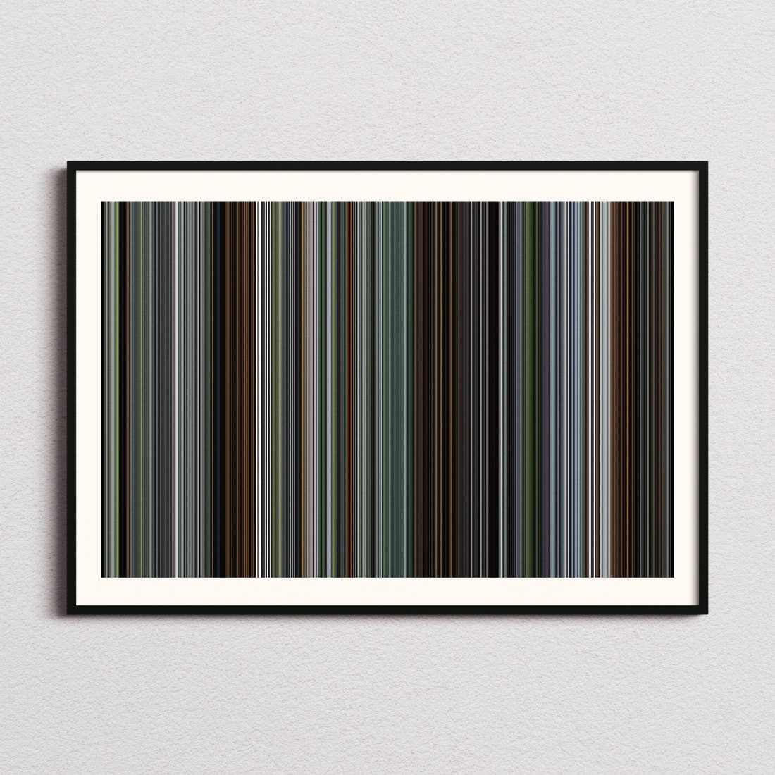 The Zone of Interest Movie Barcode Poster - Barcode Only