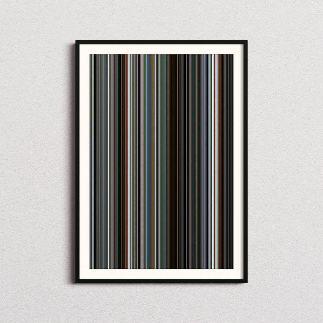 The Zone of Interest Movie Barcode Poster - Barcode Only