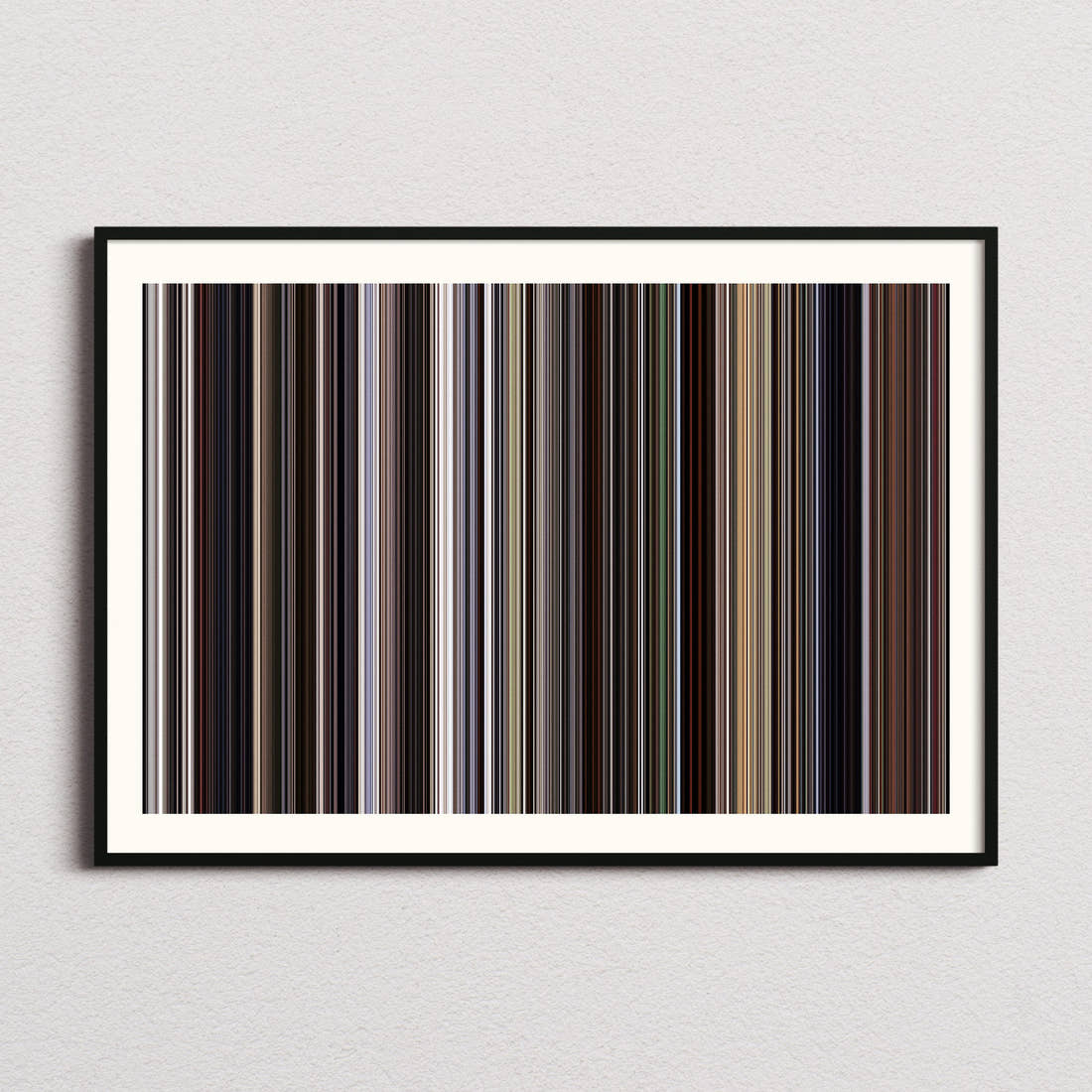 There Will Be Blood Movie Barcode Poster - Barcode Only