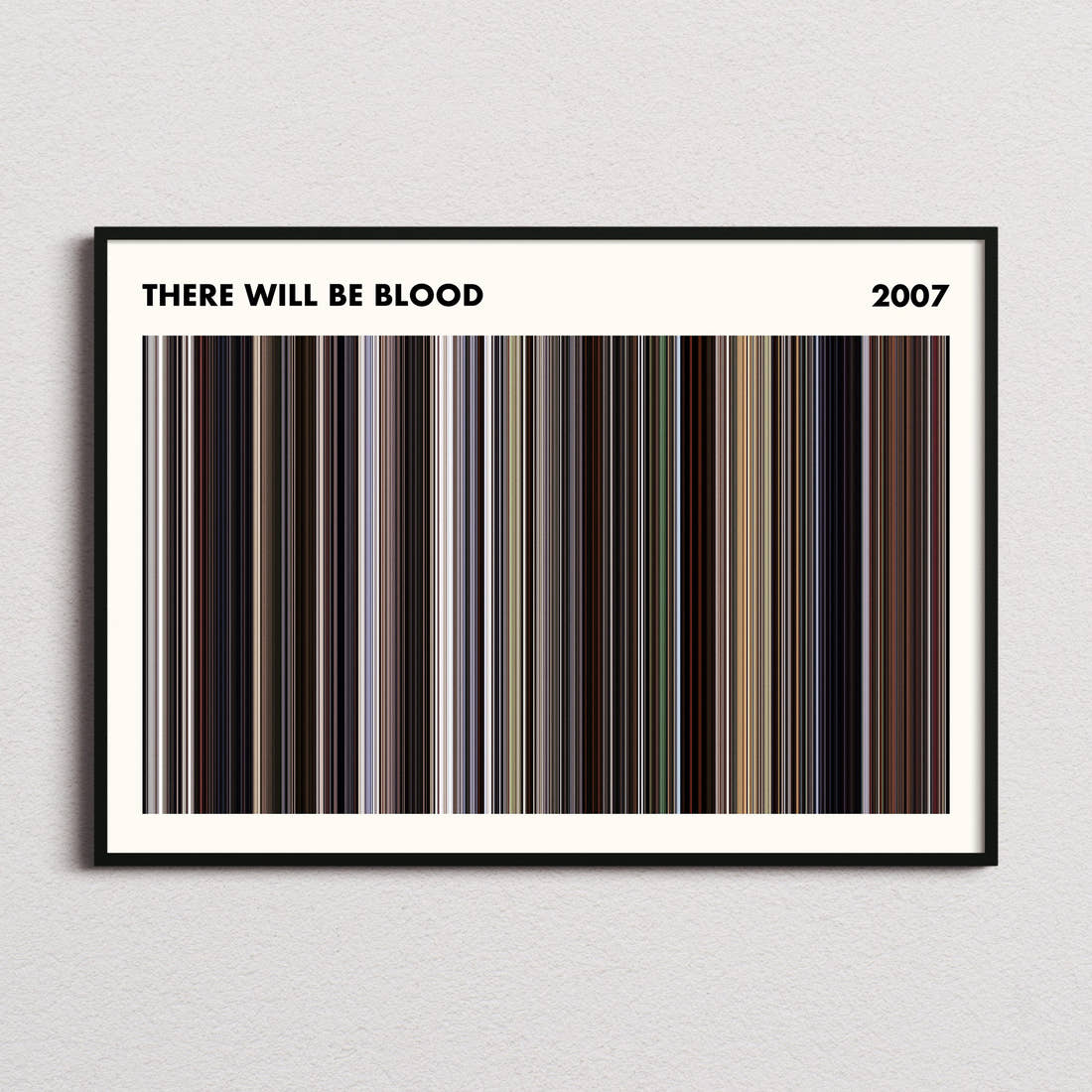 There Will Be Blood Movie Barcode Poster - Simplified