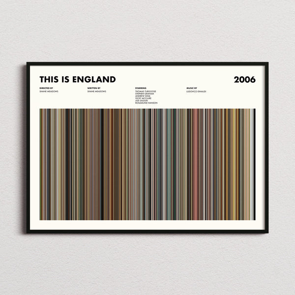 This Is England Movie Barcode Poster