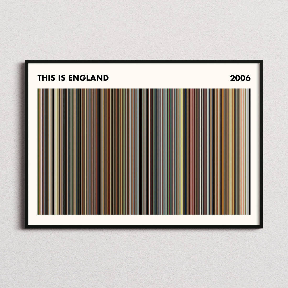 This Is England Movie Barcode Poster - Simplified