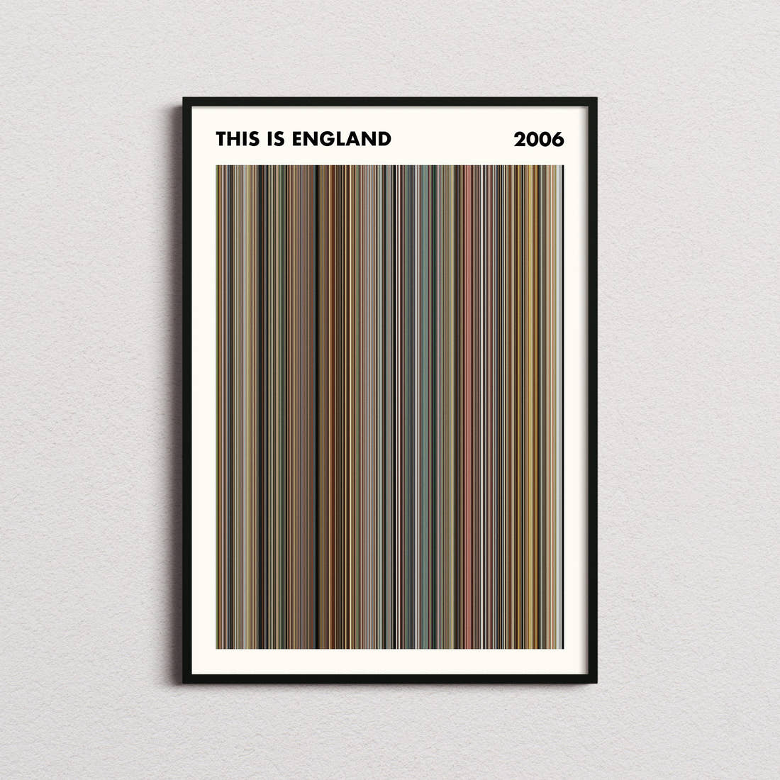This Is England Movie Barcode Poster - Simplified