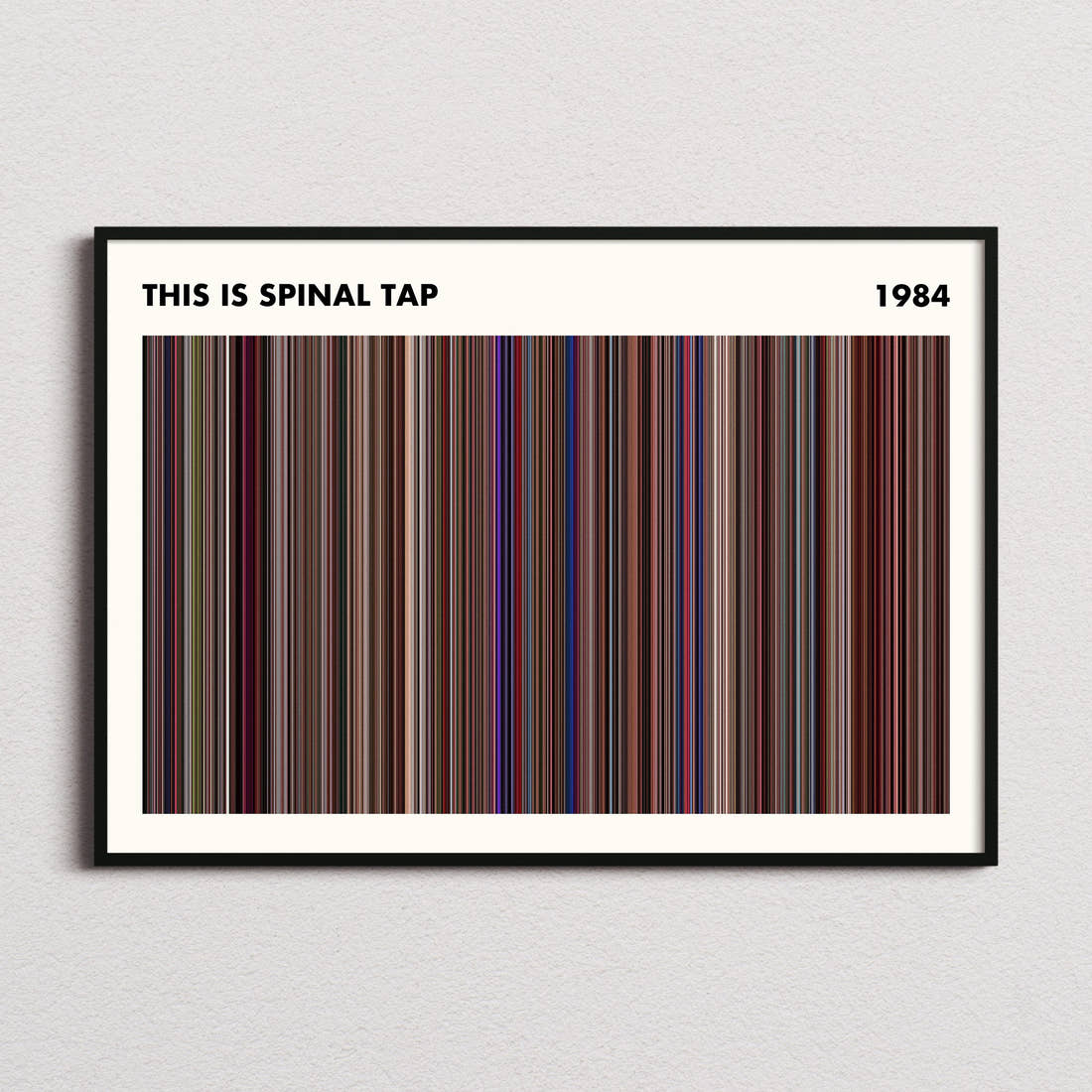 This Is Spinal Tap Movie Barcode Poster - Simplified