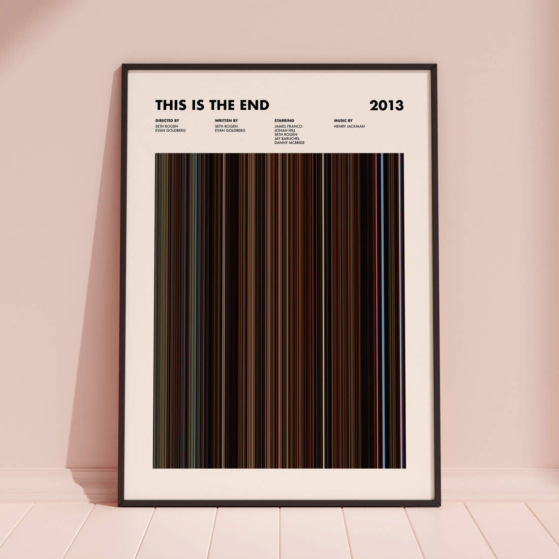 This Is the End Movie Barcode Poster