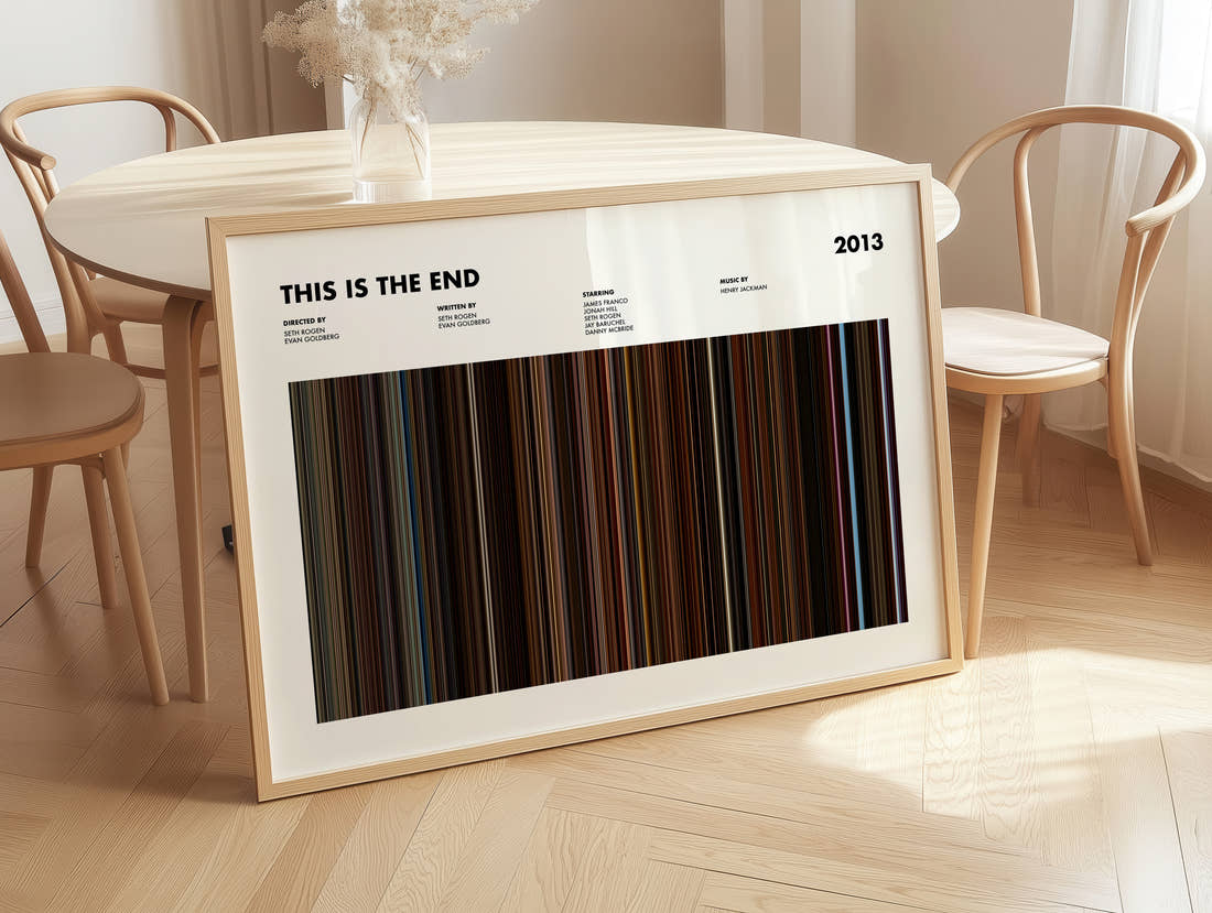 This Is the End Movie Barcode Poster