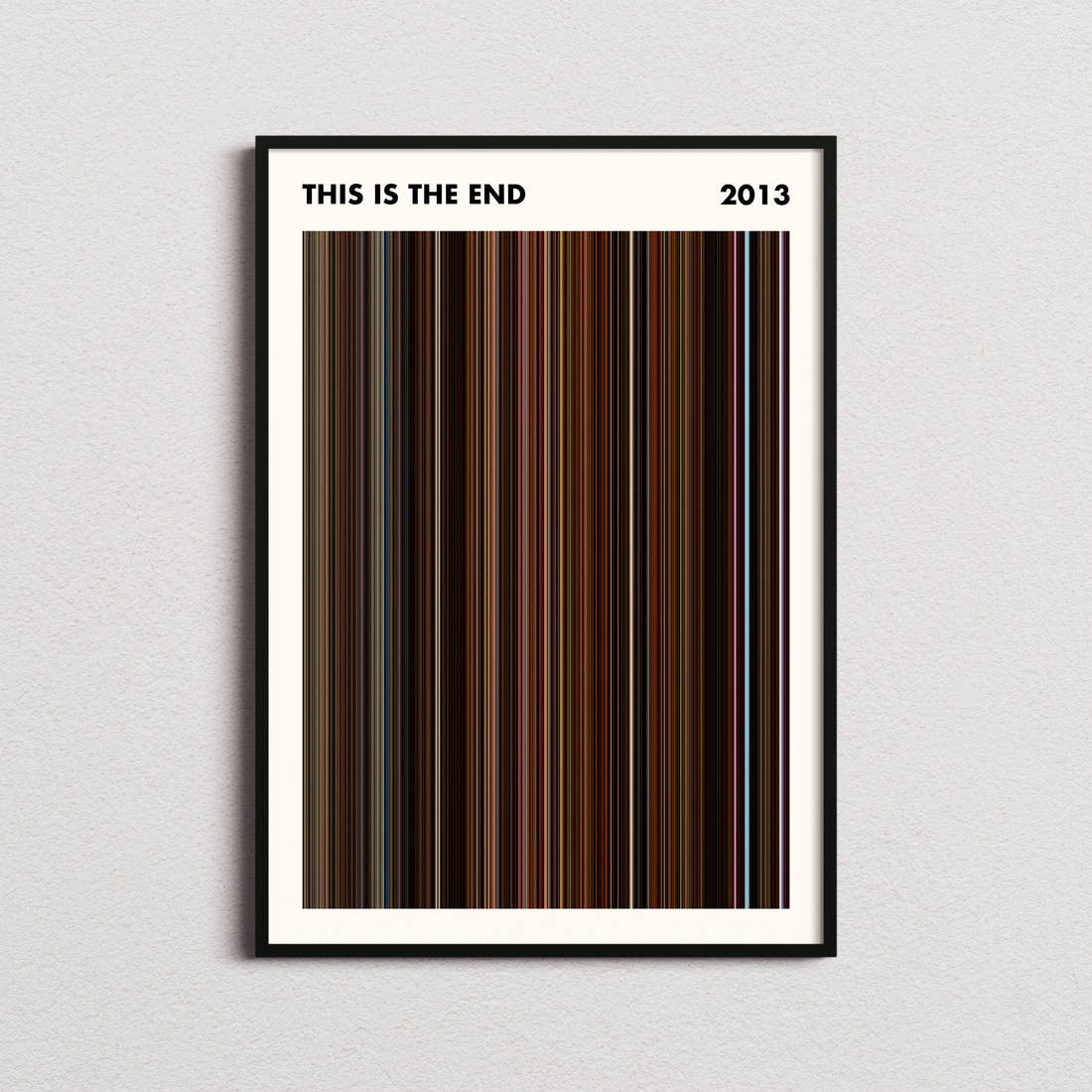 This Is the End Movie Barcode Poster - Simplified
