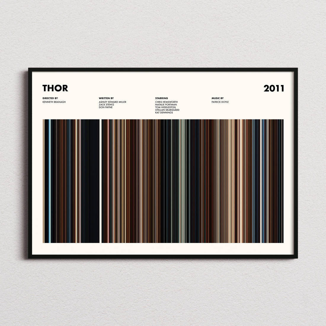 Thor Movie Barcode Poster