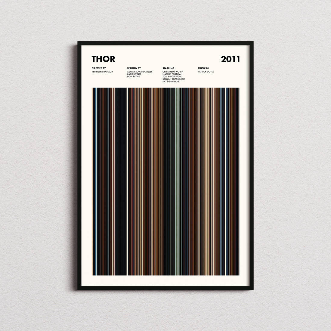 Thor Movie Barcode Poster